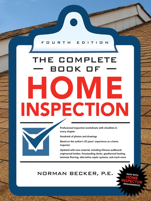 Cover of Complete Book of Home Inspection